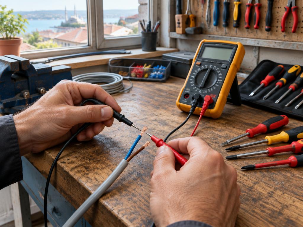 Uzman Elektrik (temsili yapay zekâ görseli)